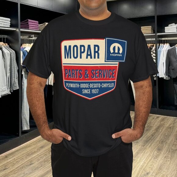 Mopar Men's Vintage Parts and Service T-Shirt - Picture 1 of 5